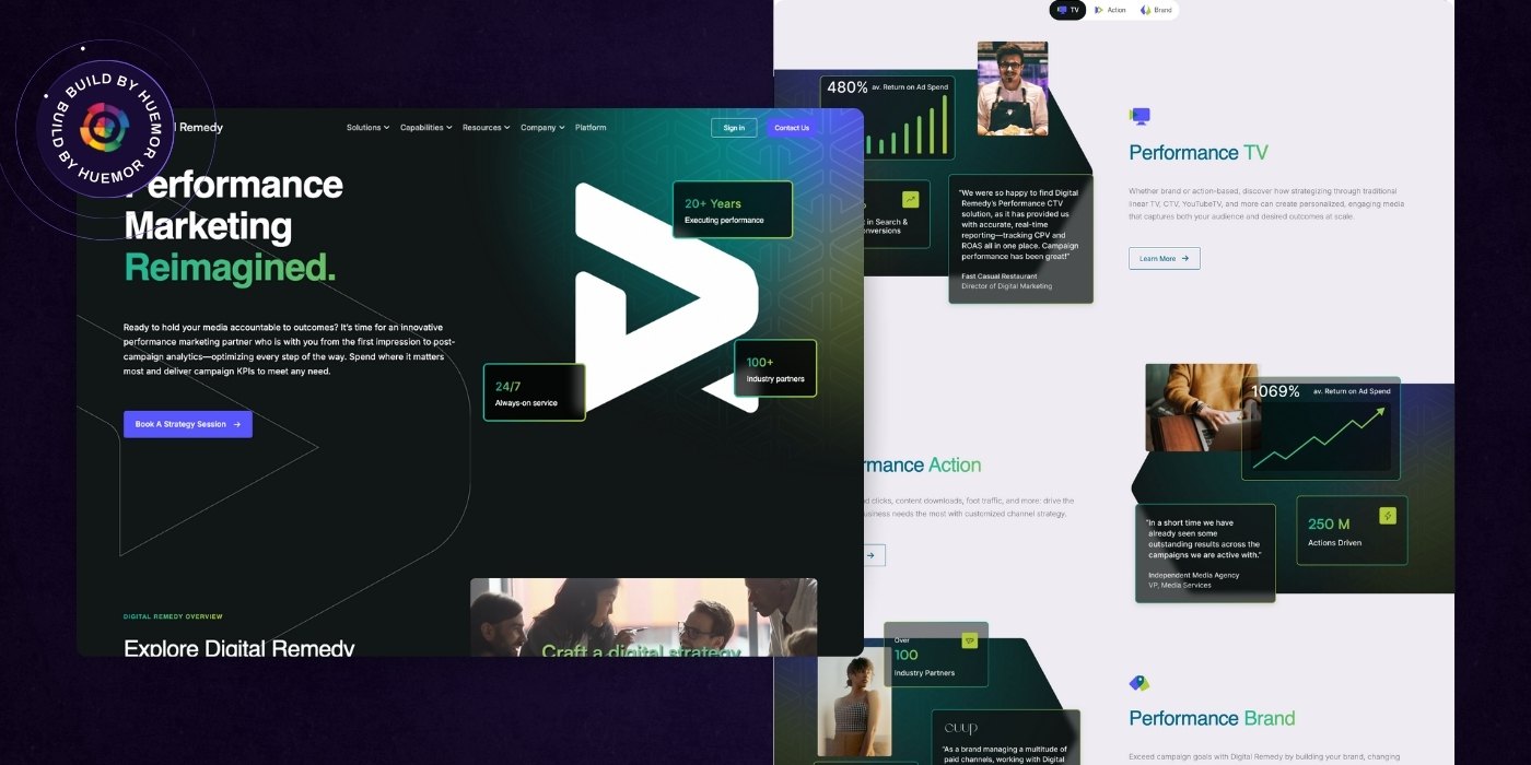 01 - Website Example 05 - Digital Remedy