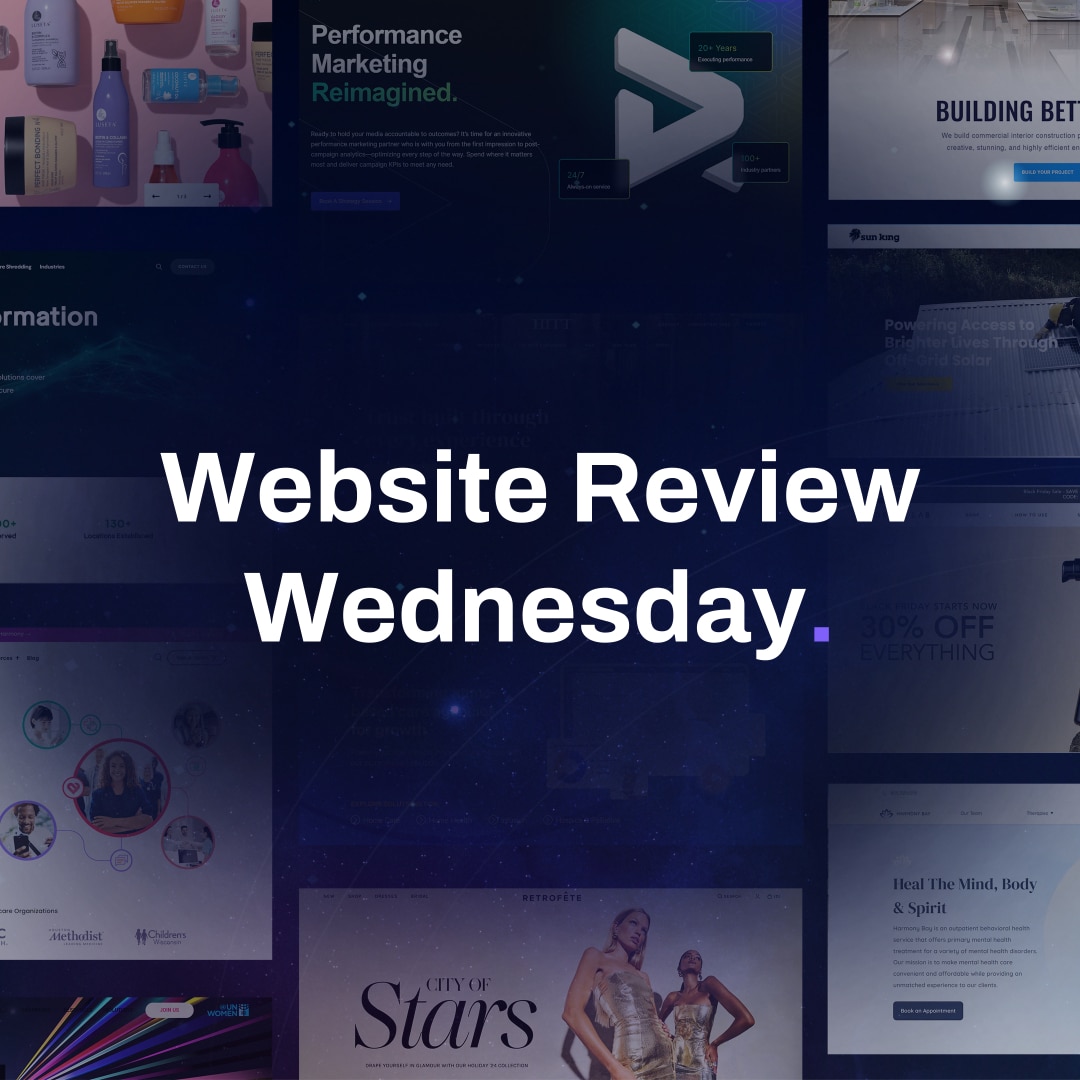 Website Review Wednesday - 1