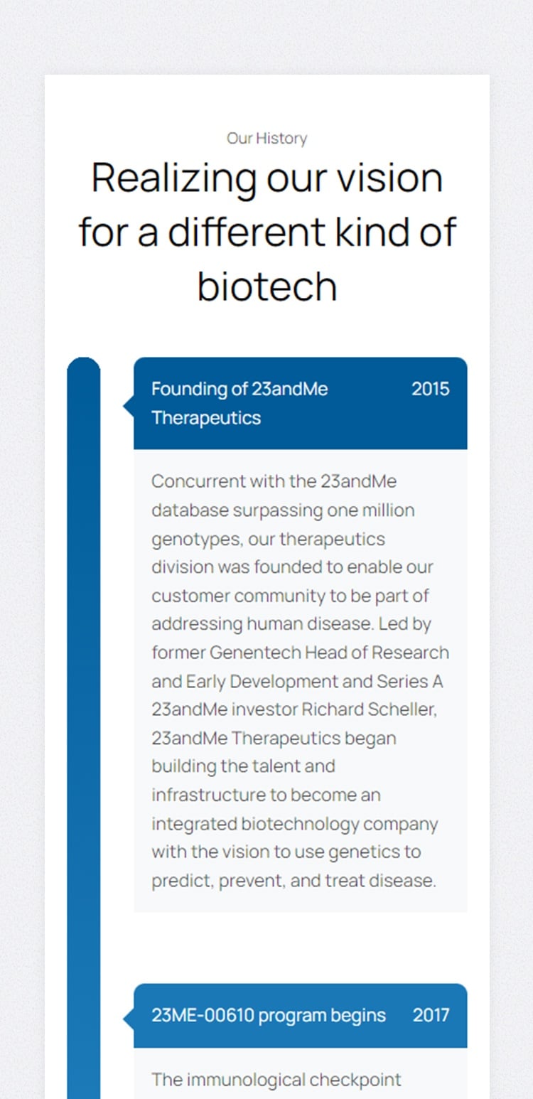 23andMe - 05 - Historic Timeline - Sec01