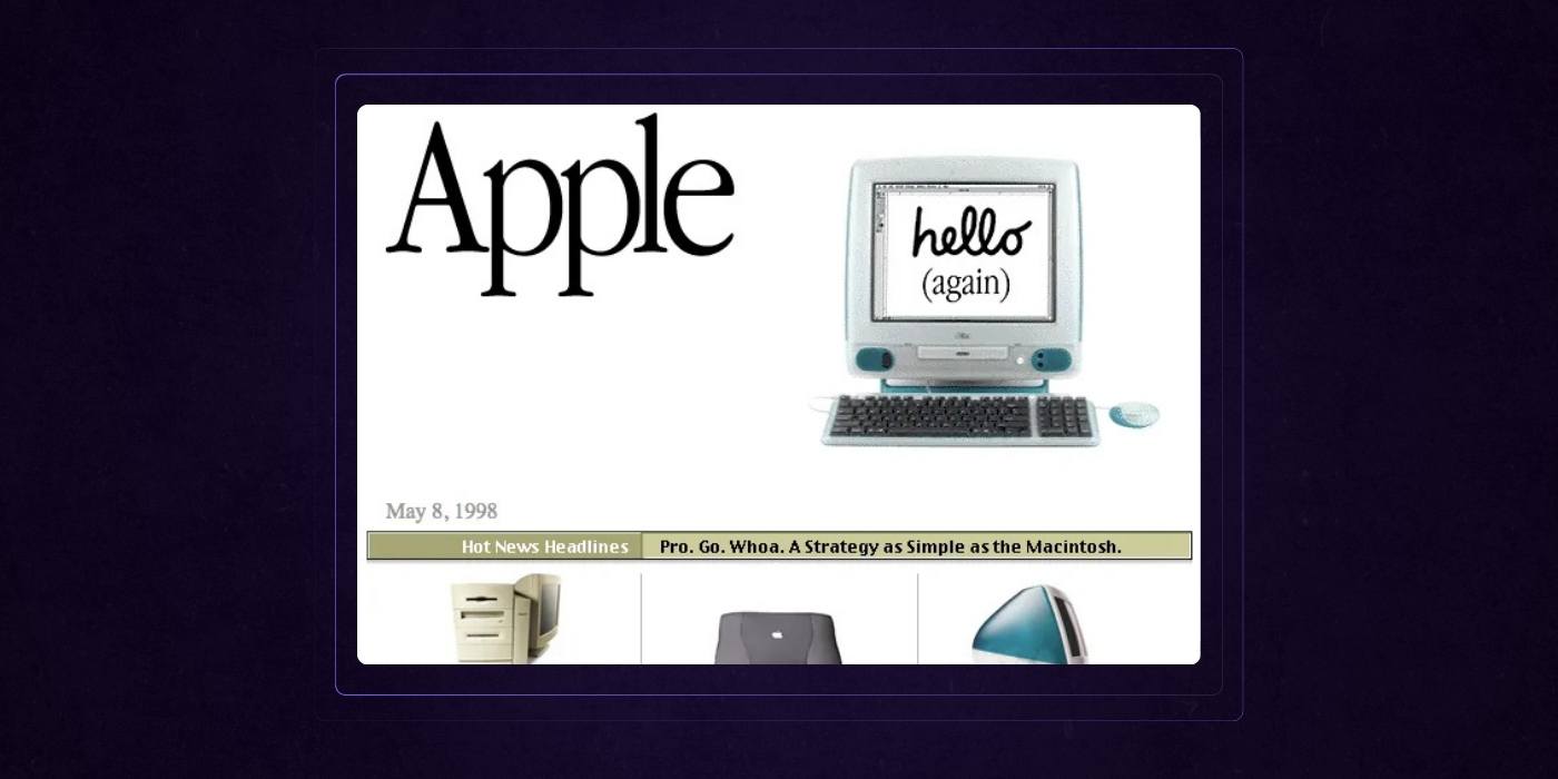 Apple Website - 1998