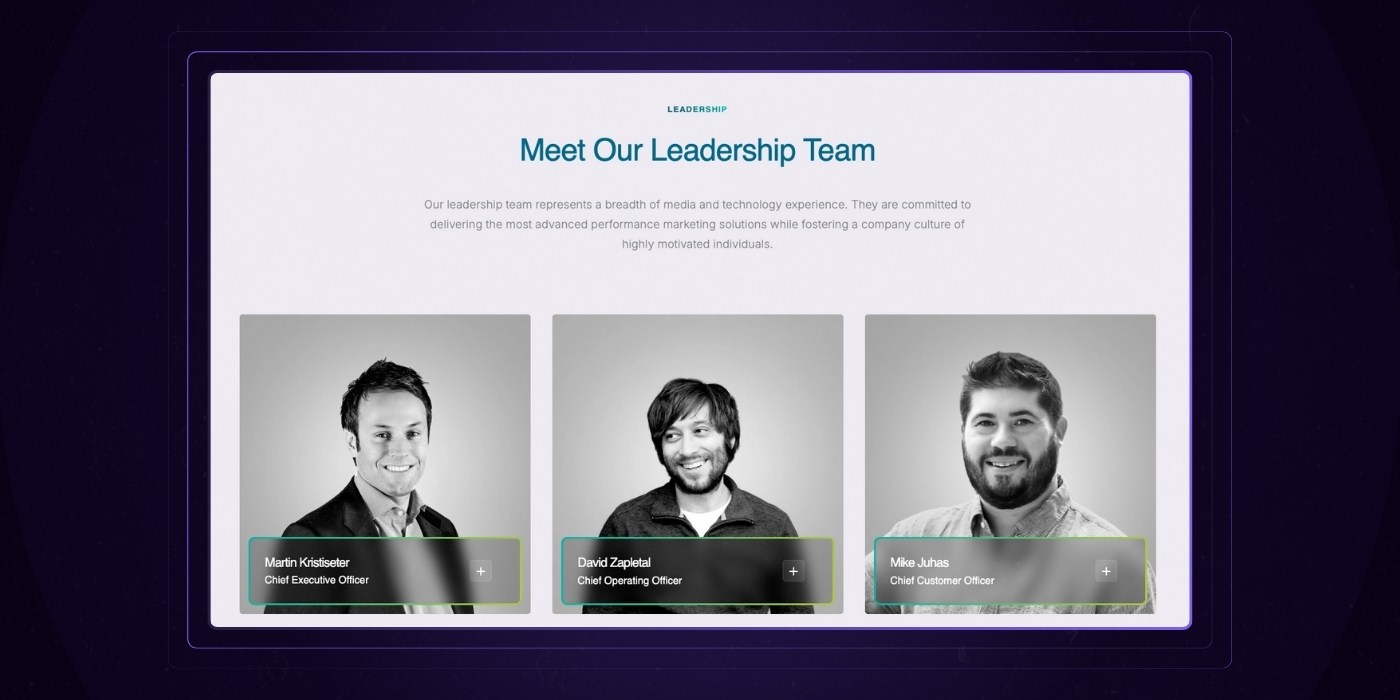 10 - About Us Page - Team grid graphic