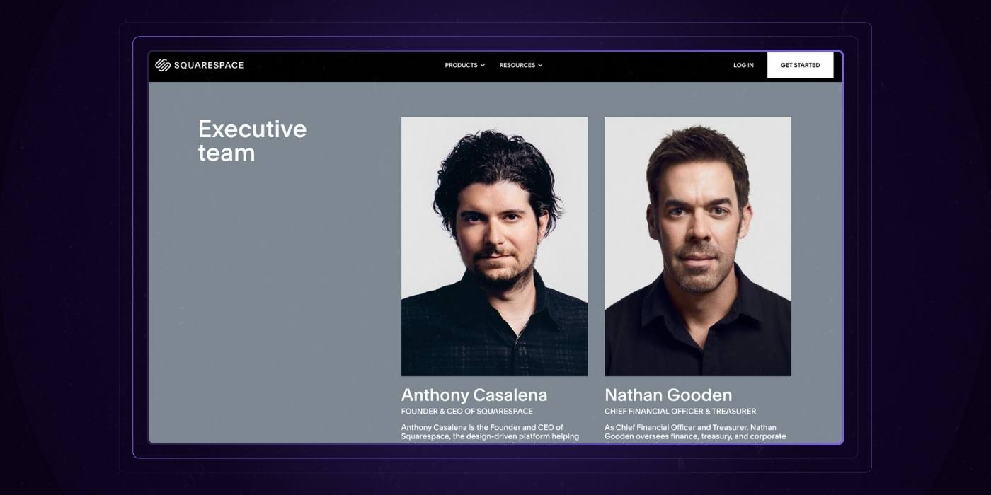 25 - About Us Page - Gridded team