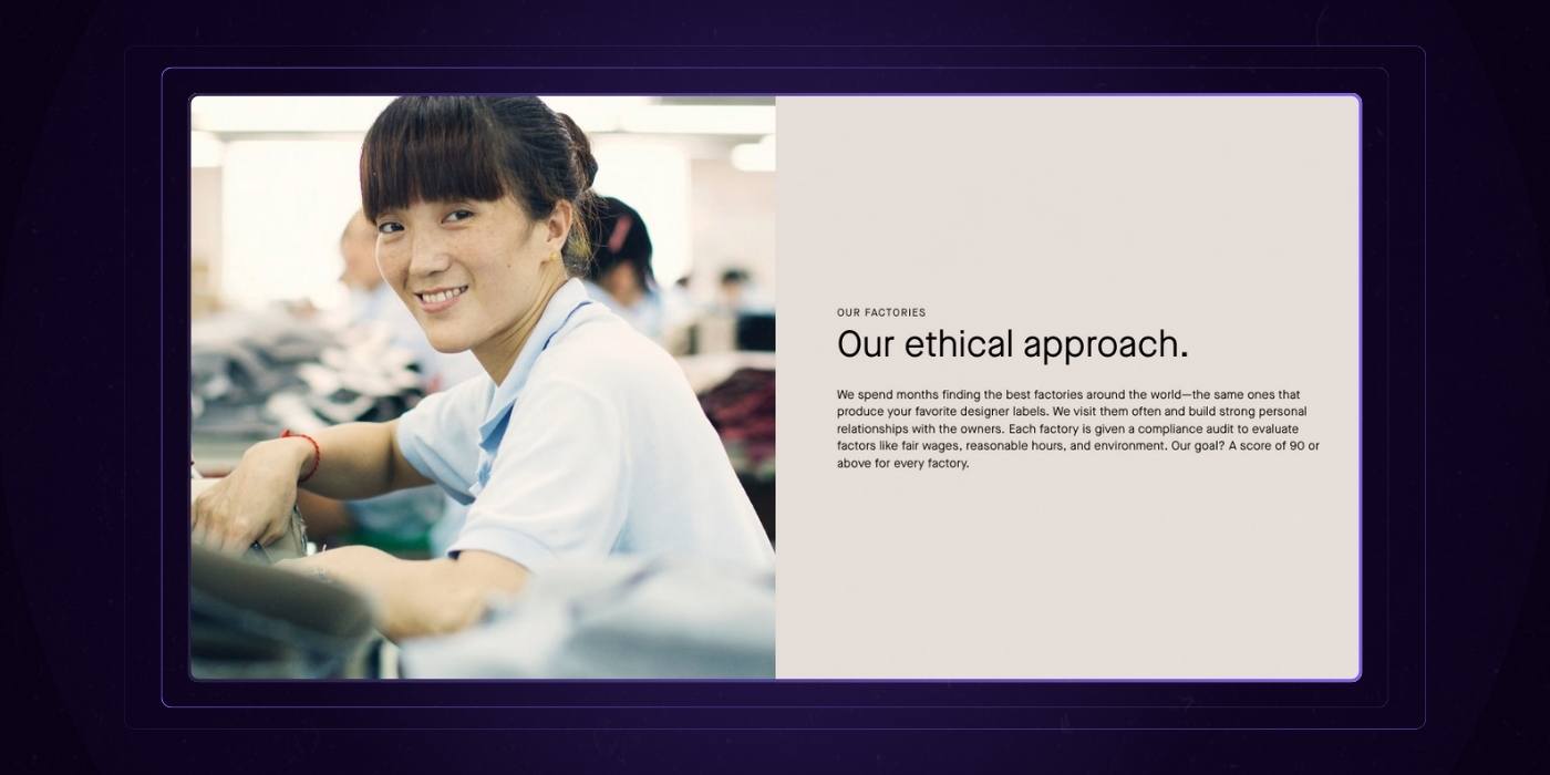 28 - About Us Page - Split layout graphic