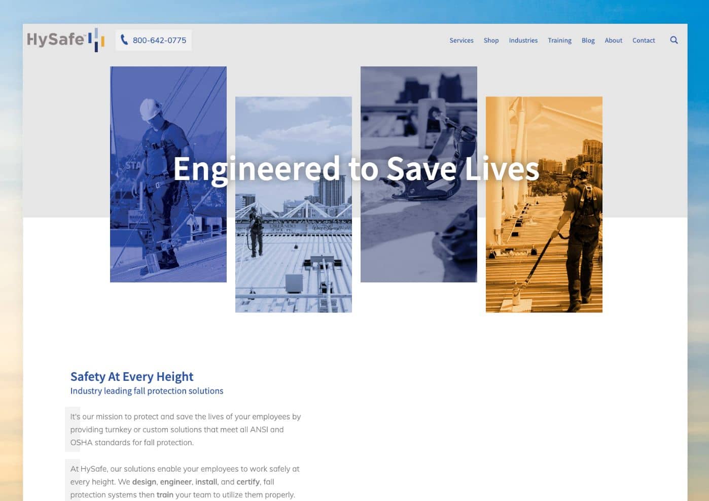 HySafe Case Study | Website Redesign & UX by Huemor