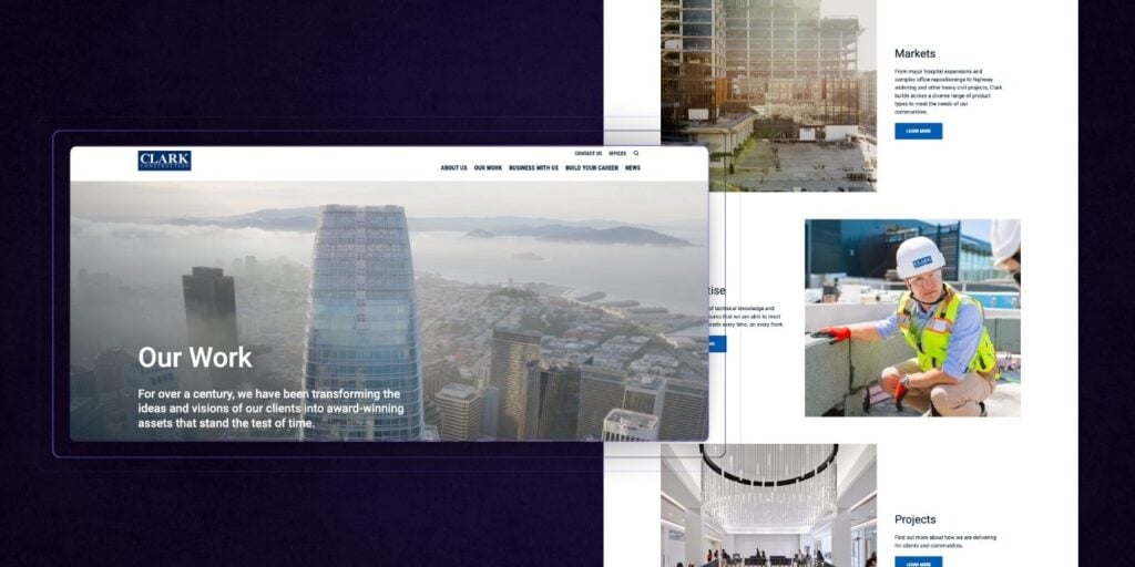 10 Best Construction Portfolio Page Examples - HUEMOR