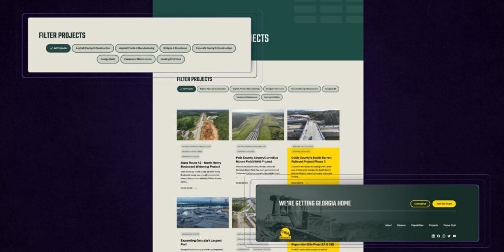 10 Best Construction Portfolio Page Examples - HUEMOR