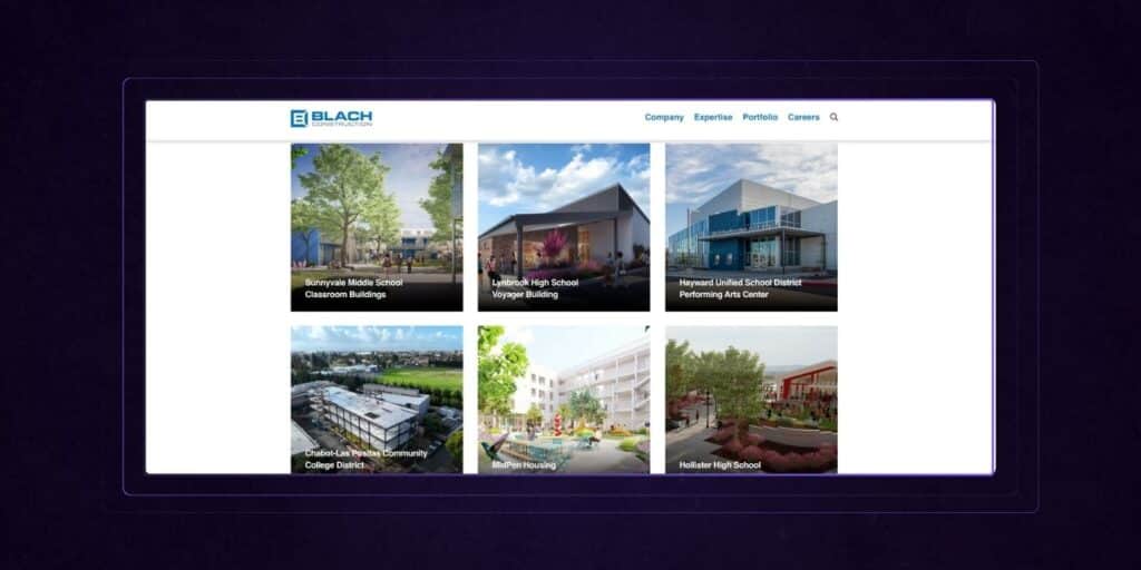 10 Best Construction Portfolio Page Examples - HUEMOR